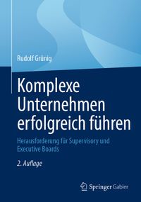 Buch Cover Komplexe Unternehmen erfolgreich führen