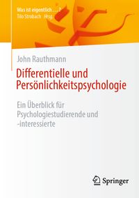 Buch Cover Differentielle und Persönlichkeitspsychologie