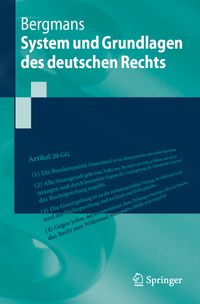 Buch Cover System und Grundlagen des deutschen Rechts