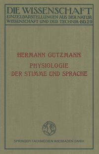 Buch Cover Physiologie der Stimme und Sprache