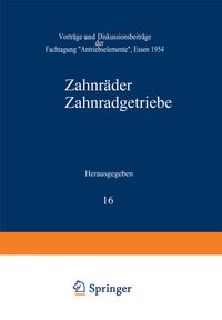Buch Cover Zahnräder Zahnradgetriebe