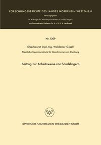 Buch Cover Beitrag zur Arbeitsweise von Sandslingern