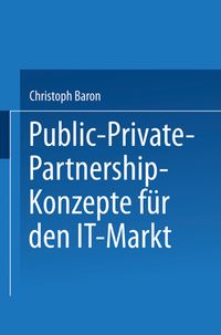 Buch Cover Public-Private-Partnership-Konzepte für den IT-Markt