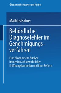 Buch Cover Behördliche Diagnosefehler im Genehmigungsverfahren