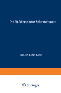 Buch Cover Die Einführung neuer Softwaresysteme