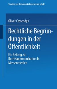 Buch Cover Rechtliche Begründungen in der Öffentlichkeit