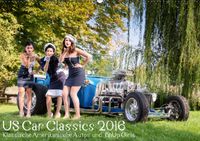 Buch Cover US Car Classics 2016 - Klassische amerikanische Autos und PinUp Girls (Wandkalender 2016 DIN A2 quer)