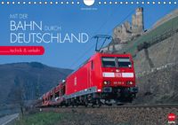 Buch Cover Mit der Bahn durch Deutschland (Wandkalender 2016 DIN A4 quer)