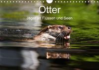Buch Cover Otter - Jäger an Flüssen und Seen (Wandkalender 2018 DIN A4 quer)
