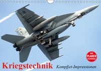 Buch Cover Kriegstechnik. Kampfjet-Impressionen (Wandkalender 2019 DIN A4 quer)