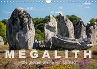 Buch Cover Megalith. Die großen Steine von Carnac (Wandkalender 2019 DIN A4 quer)