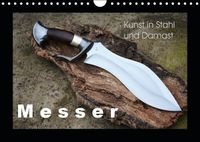Buch Cover Kunst in Stahl und Damast - M e s s e r (Wandkalender 2019 DIN A4 quer)