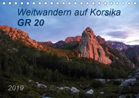 Buch Cover Weitwandern auf Korsika GR 20 (Tischkalender 2019 DIN A5 quer)
