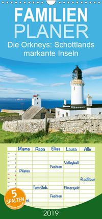 Buch Cover Die Orkneys: Schottlands markante Inseln - Familienplaner hoch (Wandkalender 2019 , 21 cm x 45 cm, hoch)