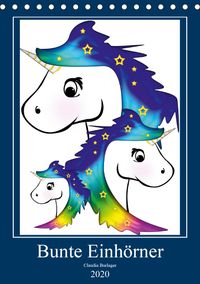 Buch Cover Bunte Einhörner (Tischkalender 2020 DIN A5 hoch)