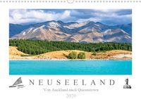 Buch Cover Neuseeland - Von Auckland nach Queenstown (Wandkalender 2020 DIN A3 quer)