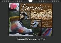 Buch Cover Sockenkalender Bootsocks 2021 (Wandkalender 2021 DIN A4 quer)