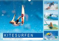 Buch Cover Edition Funsport: Kitesurfen (Wandkalender 2021 DIN A3 quer)