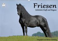 Buch Cover Friesen - Schönheit, Kraft und Eleganz (Wandkalender 2021 DIN A2 quer)