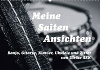 Buch Cover Meine Saiten Ansichten - Banjo, Gitarre, Klavier, Ukulele und Zitter von Ulrike SSK (Wandkalender 2021 DIN A2 quer)