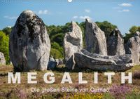 Buch Cover Megalith. Die großen Steine von Carnac (Wandkalender 2021 DIN A2 quer)