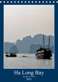 Buch Cover Ha Long Bay, Kreuzfahrt in Vietnam (Tischkalender 2021 DIN A5 hoch)