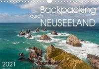 Buch Cover Backpacking durch Neuseeland (Wandkalender 2021 DIN A4 quer)