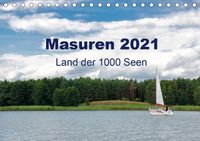 Buch Cover Masuren 2021 - Land der 1000 Seen (Tischkalender 2021 DIN A5 quer)