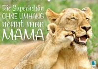 Buch Cover Die Superheldin ohne Umhang nennt man Mama (Wandkalender 2021 DIN A2 quer)