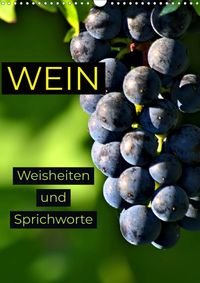 Buch Cover WEIN Weisheiten und Sprichworte (Wandkalender 2021 DIN A3 hoch)