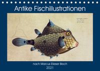Buch Cover Antike Fischillustrationen nach Marcus Elieser Bloch (Tischkalender 2021 DIN A5 quer)