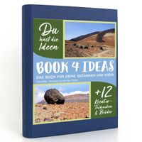 Buch Cover BOOK 4 IDEAS modern | Teneriffa - Wanderung auf den Teide, Notizbuch, Bullet Journal mit Kreativitätstechniken und Bildern, DIN A5