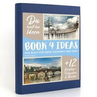 Buch Cover BOOK 4 IDEAS modern | Dream City 2, Notizbuch, Bullet Journal mit Kreativitätstechniken und Bildern, DIN A5