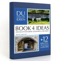 Buch Cover BOOK 4 IDEAS classic | Dörfer des Luganer Sees, Notizbuch, Bullet Journal mit Kreativitätstechniken und Bildern, DIN A5