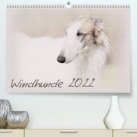 Buch Cover Windhunde 2022 (Premium, hochwertiger DIN A2 Wandkalender 2022, Kunstdruck in Hochglanz)