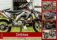 Buch Cover Dirtbikes - pure technique (Wandkalender 2021 DIN A4 quer)