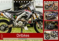 Buch Cover Dirtbikes - pure technique (Tischkalender 2021 DIN A5 quer)