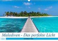 Buch Cover Malediven - Das perfekte Licht (Wandkalender 2021 DIN A3 quer)