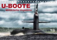 Buch Cover U-Boote - Militärische Ungetüme (Tischkalender 2022 DIN A5 quer)