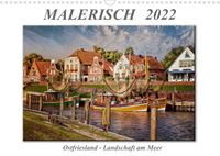 Buch Cover Malerisch - Ostfriesland, Landschaft am Meer (Wandkalender 2022 DIN A3 quer)