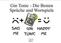 Buch Cover Gin & Tonic Die Besten Sprüche und Wortspiele (Wandkalender 2022 DIN A2 quer)