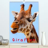Buch Cover Giraffen (Premium, hochwertiger DIN A2 Wandkalender 2023, Kunstdruck in Hochglanz)
