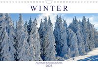 Buch Cover Winter. Zauberhafte Schneelandschaften (Wandkalender 2023 DIN A4 quer)