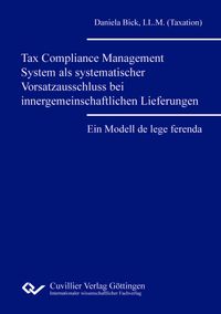 Buch Cover Tax Compliance Management System als systematischer Vorsatzausschluss bei innergemeinschaftlichen Lieferungen