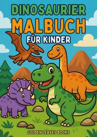 Buch Cover Dinosaurier Malbuch für Kinder