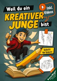 Buch Cover Zeichnen lernen für Jungs ab 8 Jahren - Schritt für Schritt mit Zeichenvideos