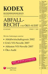 Buch Cover KODEX Abfallrecht und ÖKO-Audit