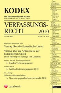 Buch Cover KODEX Verfassungsrecht