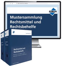 Buch Cover Mustersammlung Rechtsmittel und Rechtsbehelfe