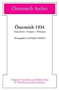 Buch Cover Österreich 1934